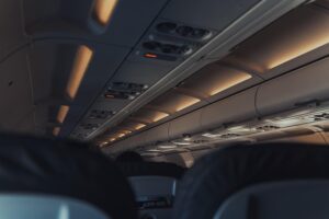 "Air Canada airplane grounded at San Francisco International Airport due to flight delay"