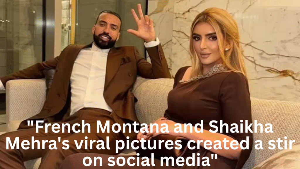 "Photo of Shaikha Mahara and French Montana taken together, which is going viral on social media."