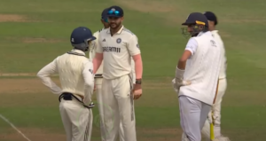 "Yashasvi Jaiswal walking back after a confident knock on Day 2 of the Test match"