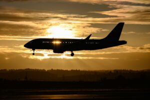 "Air Canada airplane grounded at San Francisco International Airport due to flight delay"